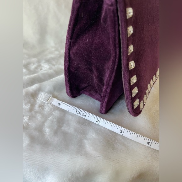 Victoria Secret Purple Velvet Dress Handbag or Clutch Designer - Picture 7 of 12